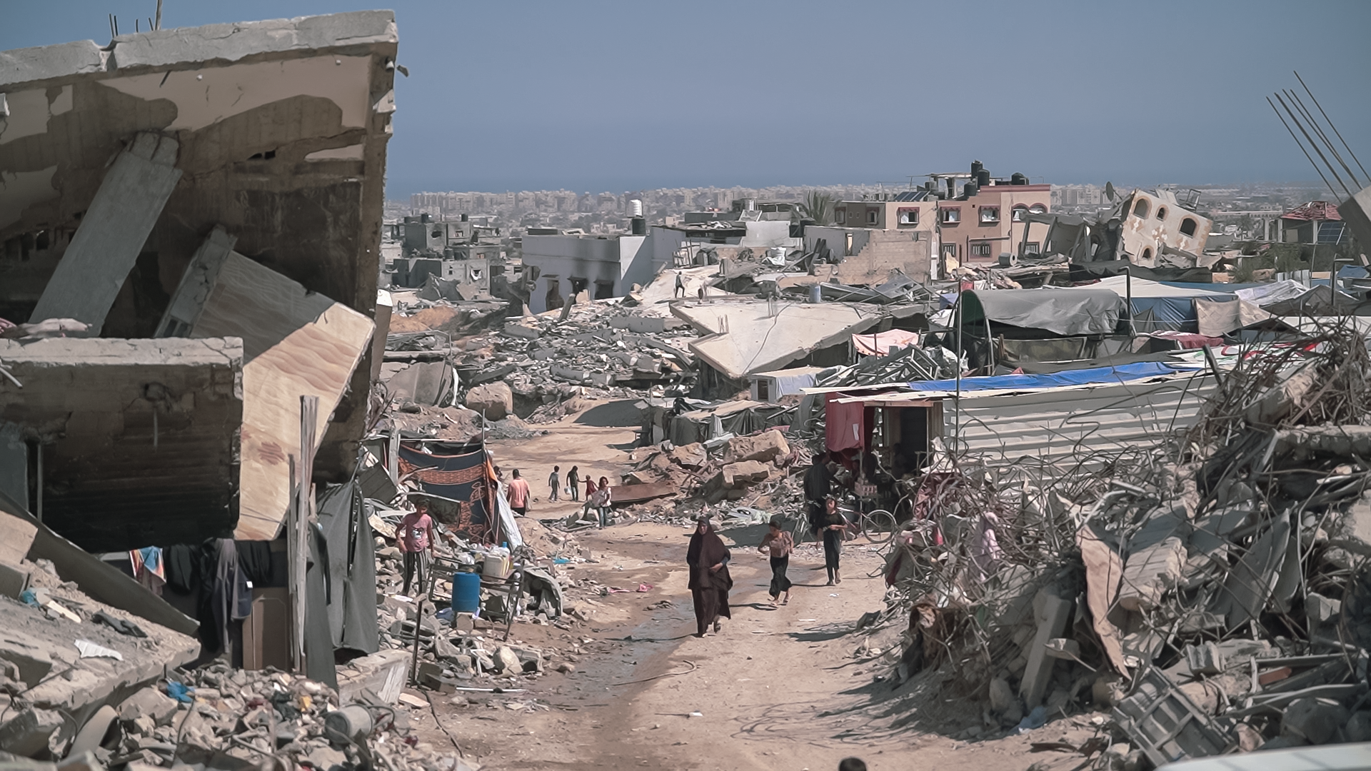 In the break on the 3rd occasion of Gaza