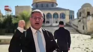 Israeli minister incites outrage by offering prayers at a contentious holy site in Jerusalem